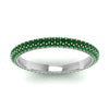 Load image into Gallery viewer, 1-carat-emerald-micro-pave-eternity-band-in-white-gold-FD-EWB9202GEMGR-NL-WG-GS