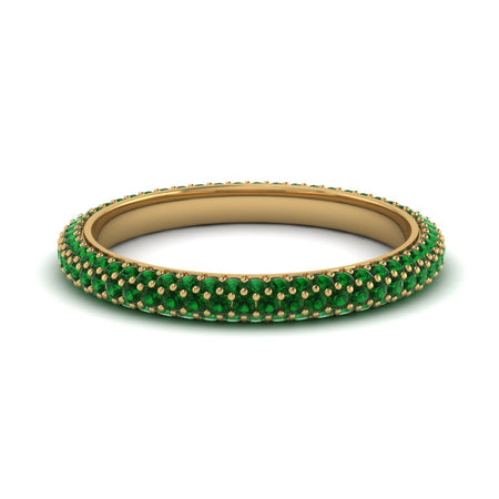 1 Ct. Round Diamond Cluster Micro Pave Wedding Band