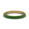 Load image into Gallery viewer, 1-carat-emerald-micro-pave-eternity-band-in-yellow-gold-FD-EWB9202GEMGR-NL-YG-GS