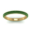 Load image into Gallery viewer, 1-carat-emerald-micro-pave-eternity-band-in-yellow-gold-FD-EWB9202GEMGR-NL-YG-GS