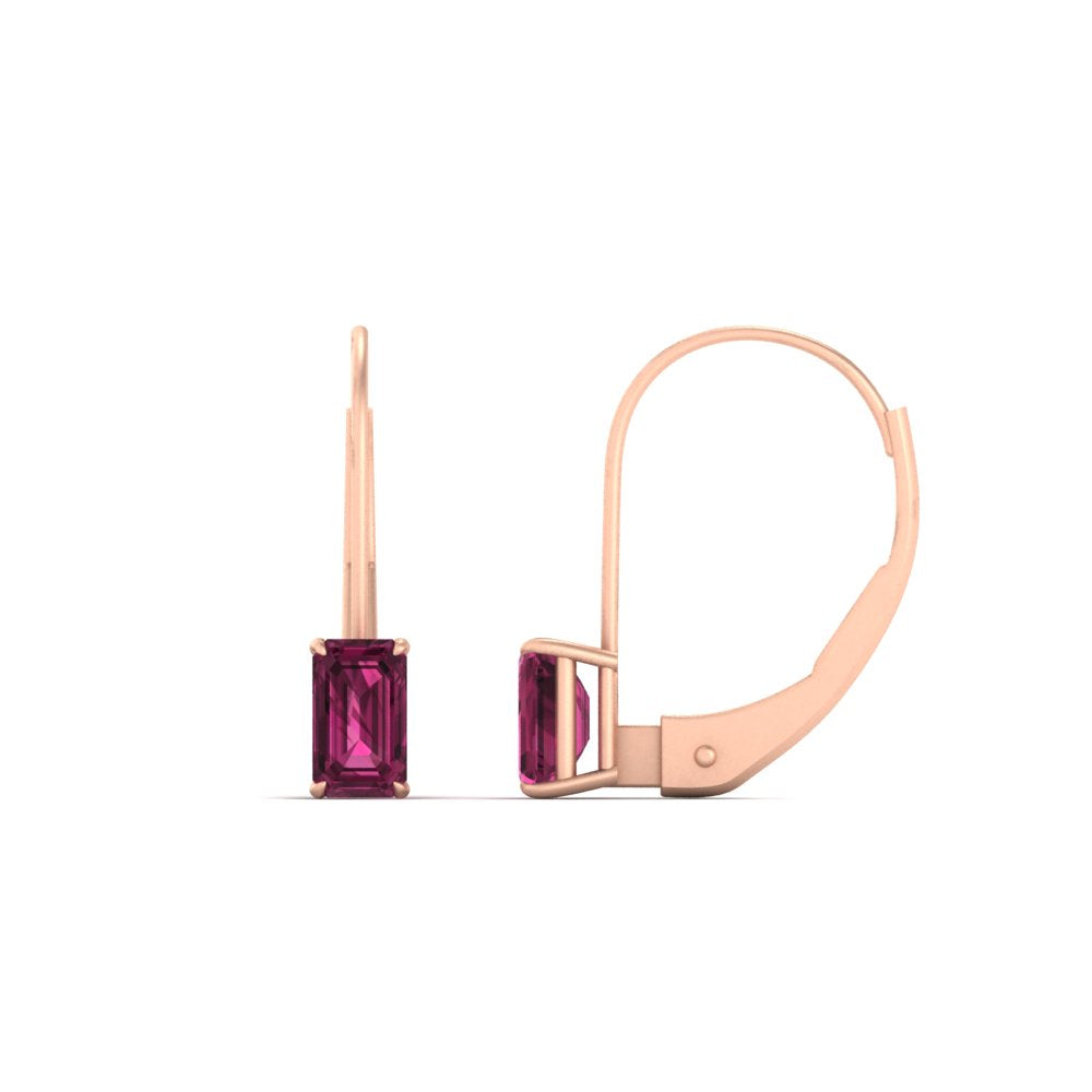 1-carat-emerald-pink-sapphire-lever-back-solitaire-earrings-in-rose-gold-FD-EAR9225EMGSADRPI-1.00 CT-NL-RG