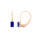 Load image into Gallery viewer, 1-carat-emerald-sapphire-lever-back-solitaire-earrings-in-rose-gold-FD-EAR9225EMGSABL-1.00 CT-NL-RG
