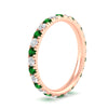 Load image into Gallery viewer, 1-carat-french-pave-eternity-emerald-wedding-ring-in-rose-gold-fdwb11697rogemgrangle2-nl-rg.jpg