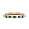 Load image into Gallery viewer, 1-carat-french-pave-eternity-emerald-wedding-ring-in-rose-gold-fdwb11697rogemgrsleep-nl-rg.jpg