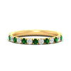Load image into Gallery viewer, 1-carat-french-pave-eternity-emerald-wedding-ring-in-yellow-gold-fdwb11697rogemgrsleep-nl-yg.jpg