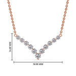 Load image into Gallery viewer, 1-carat-graduated-diamond-v-shaped-necklace-in-FDNK8068ANGLE1-1.00-CT-NL-RG

