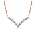 Load image into Gallery viewer, 1-carat-graduated-diamond-v-shaped-necklace-in-FDNK8068ANGLE1-1.00-CT-NL-RG
