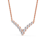 Load image into Gallery viewer, 1-carat-graduated-diamond-v-shaped-necklace-in-FDNK8068ANGLE1-1.00-CT-NL-RG
