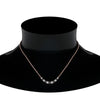 Load image into Gallery viewer, 1-carat-graduated-smile-necklace-with-black-diamond-in-FDPD9195GBLACK-NL-RG