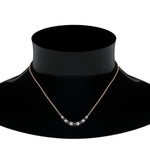 Load image into Gallery viewer, 1-carat-graduated-smile-necklace-with-black-diamond-in-FDPD9195GBLACK-NL-RG
