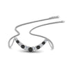 Load image into Gallery viewer, 1-carat-graduated-smile-necklace-with-black-diamond-in-FDPD9195GBLACK-NL-WG