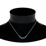 Load image into Gallery viewer, 1-carat-graduated-smile-necklace-with-black-diamond-in-FDPD9195GBLACK-NL-WG
