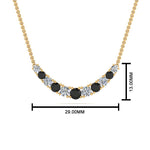 Load image into Gallery viewer, 1-carat-graduated-smile-necklace-with-black-diamond-in-FDPD9195GBLACK-NL-YG
