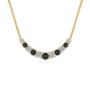 Load image into Gallery viewer, 1-carat-graduated-smile-necklace-with-black-diamond-in-FDPD9195GBLACK-NL-YG