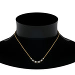 Load image into Gallery viewer, 1-carat-graduated-smile-necklace-with-black-diamond-in-FDPD9195GBLACK-NL-YG
