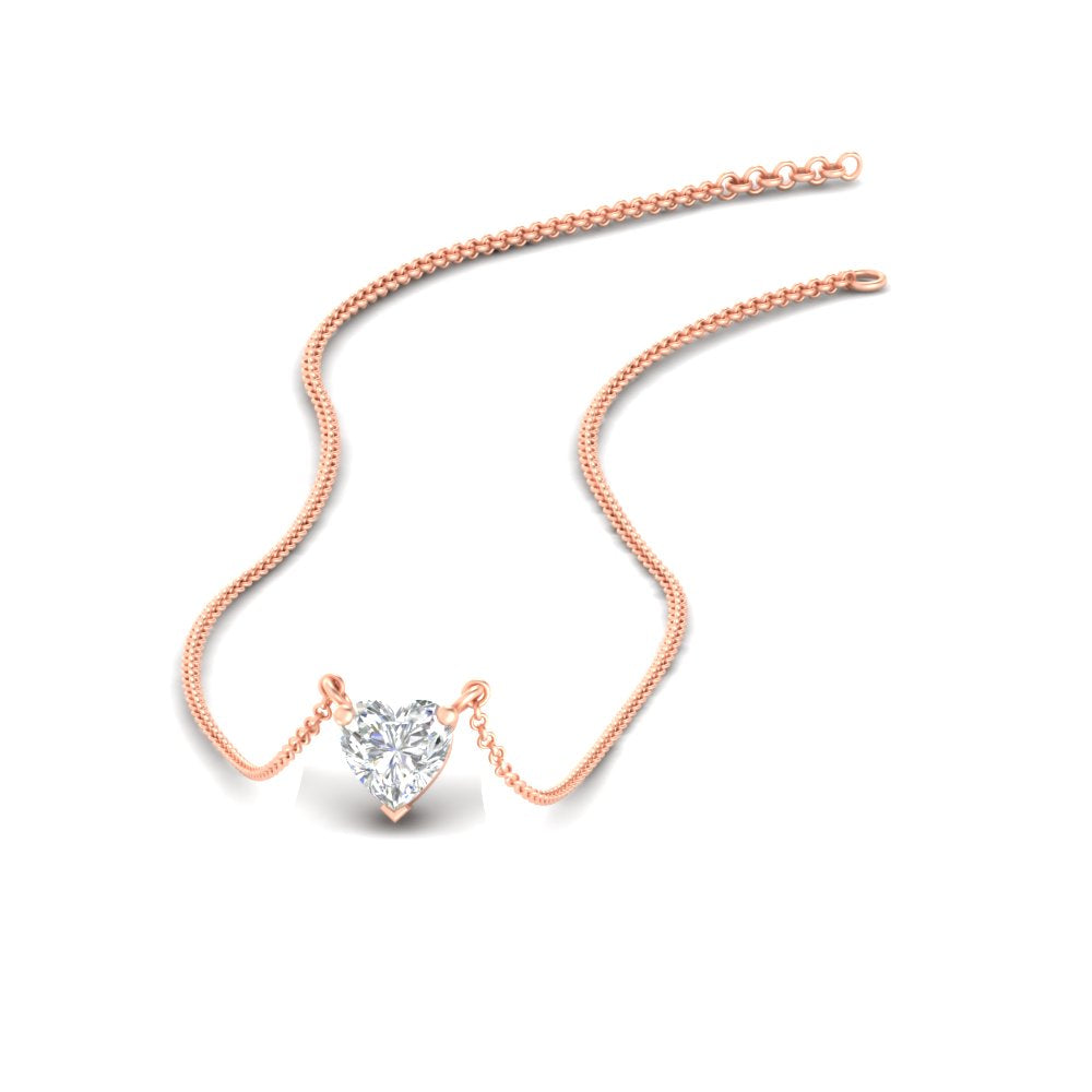 Classic Heart Solitaire Pendant