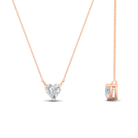Classic Heart Solitaire Pendant