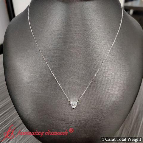 Classic Heart Solitaire Pendant