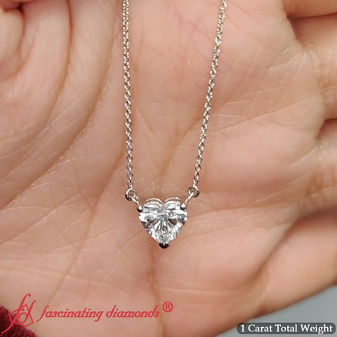 Classic Heart Solitaire Pendant