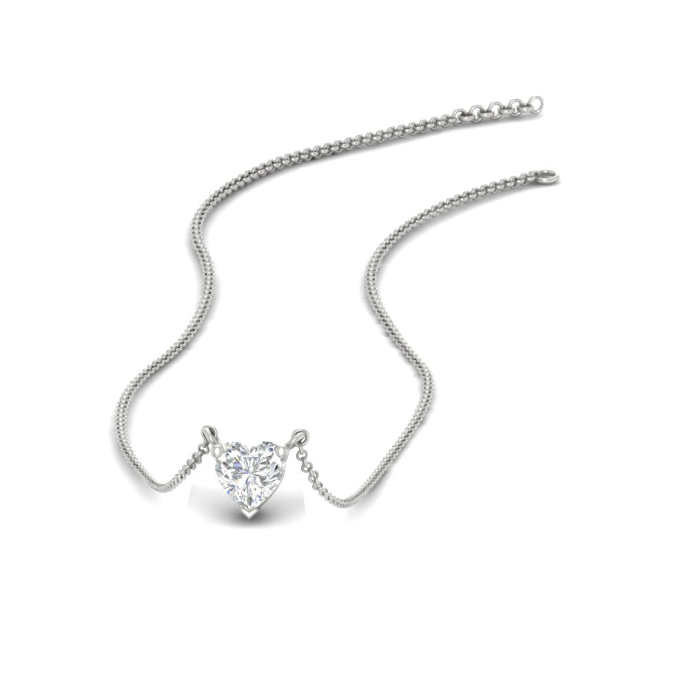 Classic Heart Solitaire Pendant