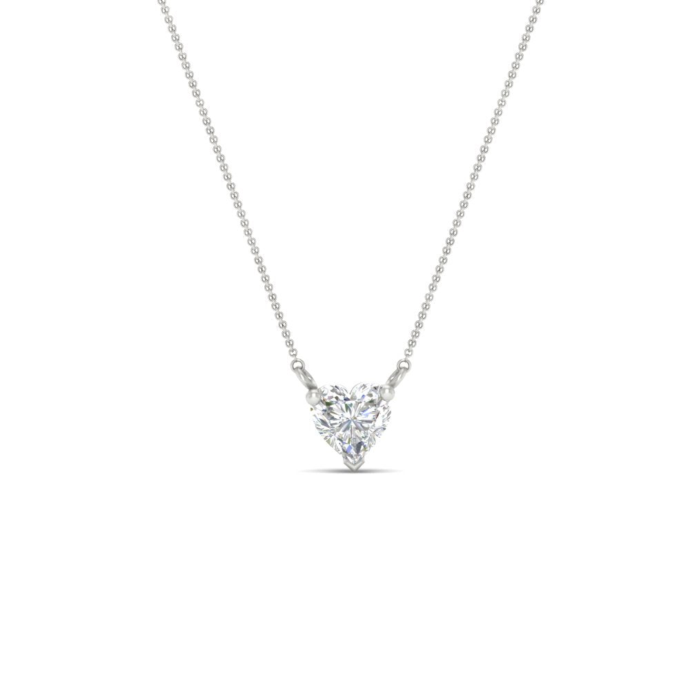 Classic Heart Solitaire Pendant
