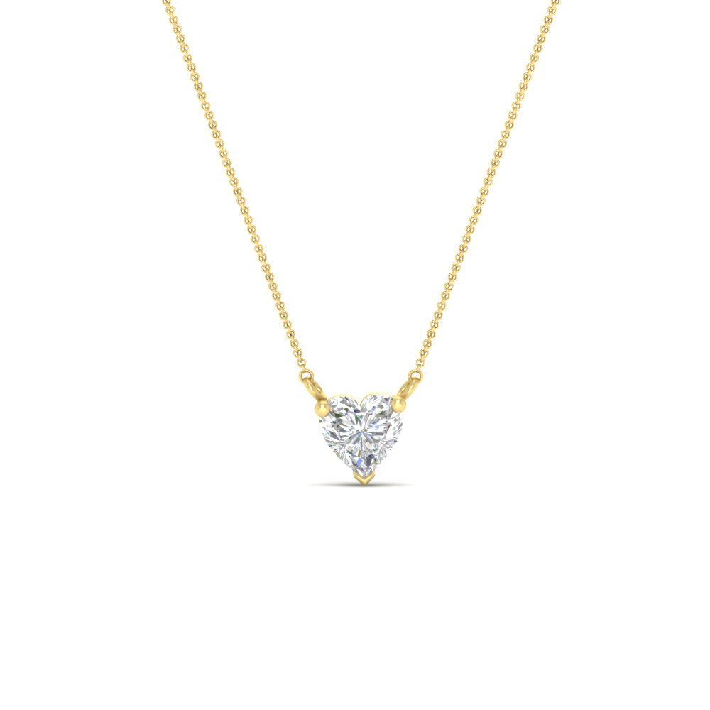 Classic Heart Solitaire Pendant