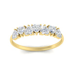 Load image into Gallery viewer, 1-carat-heart-shape-diamond-wedding-band-in-yellow-gold-FD9600HTBANGLE5-1.00_20CT-NL-YG
