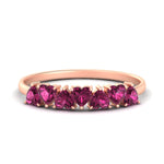 Load image into Gallery viewer, 1-carat-heart-shape-pink-sapphire-wedding-band-in-rose-gold-FD9600HTBGSADRPI-1.00_20CT-NL-RG
