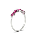 Load image into Gallery viewer, 1-carat-heart-shape-pink-sapphire-wedding-band-in-white-gold-FD9600HTBGSADRPIANGLE2-1.00_20CT-NL-WG
