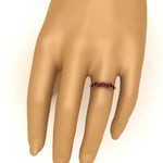 Load image into Gallery viewer, 1-carat-heart-shape-ruby-wedding-band-in-rose-gold-FD9600HTBGRUDRHAND-1.00_20CT-NL-RG
