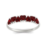 Load image into Gallery viewer, 1-carat-heart-shape-ruby-wedding-band-in-white-gold-FD9600HTBGRUDRANGLE5-1.00_20CT-NL-WG
