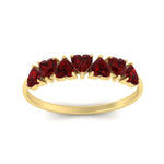 Load image into Gallery viewer, 1-carat-heart-shape-ruby-wedding-band-in-yellow-gold-FD9600HTBGRUDRANGLE5-1.00_20CT-NL-YG
