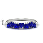 Load image into Gallery viewer, 1-carat-heart-shape-sapphire-wedding-band-in-white-gold-FD9600HTBGSABL-1.00_20CT-NL-WG-HW
