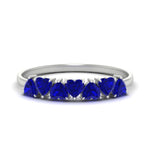 Load image into Gallery viewer, 1-carat-heart-shape-sapphire-wedding-band-in-white-gold-FD9600HTBGSABL-1.00_20CT-NL-WG
