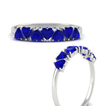Load image into Gallery viewer, 1-carat-heart-shape-sapphire-wedding-band-in-white-gold-FD9600HTBGSABLANGLE3-1.00_20CT-NL-WG
