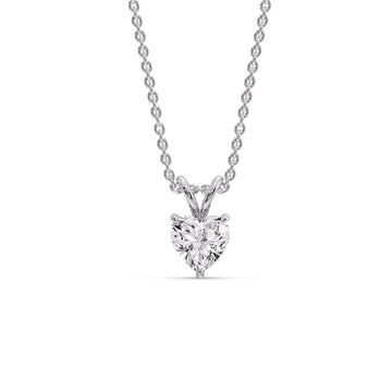 Heart Shaped Solitaire Pendant
