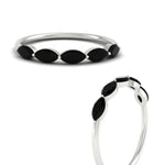 Load image into Gallery viewer, 1-carat-horizontal-marquise-black-onyx-anniversary-band-in-white-gold-FD9346MQBGBLACKANGLE3-1.00CT-NL-WG
