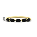 Load image into Gallery viewer, 1-carat-horizontal-marquise-black-onyx-anniversary-band-in-yellow-gold-FD9346MQBGBLACKANGLE3-1.00CT-NL-YG
