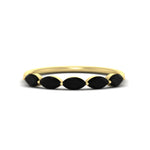 Load image into Gallery viewer, 1-carat-horizontal-marquise-black-onyx-anniversary-band-in-yellow-gold-FD9346MQBGBLACKANGLE3-1.00CT-NL-YG
