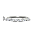Load image into Gallery viewer, 1-carat-horizontal-marquise-diamond-anniversary-band-in-white-gold-FD9346MQBANGLE3-1.00CT-NL-WG
