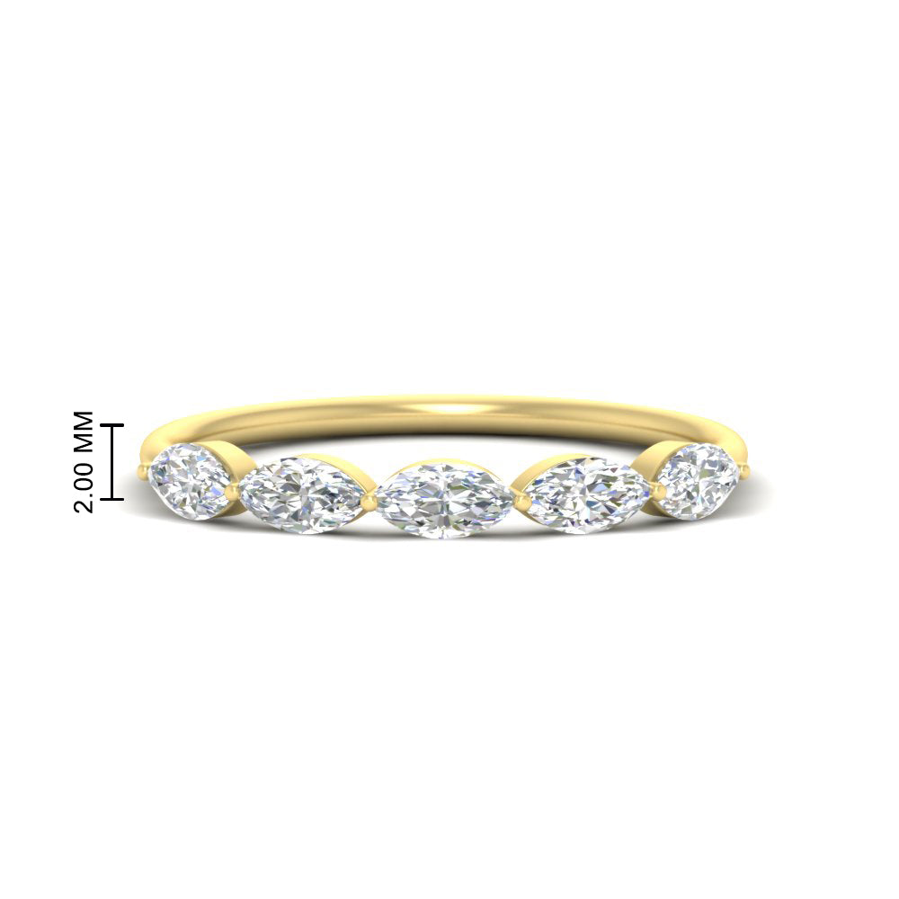 1-carat-horizontal-marquise-diamond-anniversary-band-in-yellow-gold-FD9346MQBANGLE3-1.00CT-NL-YG
