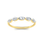 Load image into Gallery viewer, 1-carat-horizontal-marquise-diamond-anniversary-band-in-yellow-gold-FD9346MQBANGLE3-1.00CT-NL-YG
