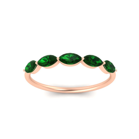 1-carat-horizontal-marquise-emerald-anniversary-band-in-rose-gold-FD9346MQBGEMGRANGLE3-1.00CT-NL-RG
