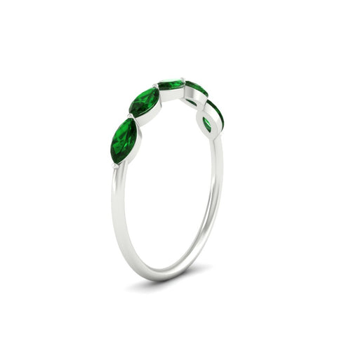 1-carat-horizontal-marquise-emerald-anniversary-band-in-white-gold-FD9346MQBGEMGRANGLE3-1.00CT-NL-WG
