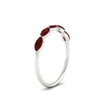 Load image into Gallery viewer, 1-carat-horizontal-marquise-ruby-anniversary-band-in-white-gold-FD9346MQBGRUDRANGLE3-1.00CT-NL-WG

