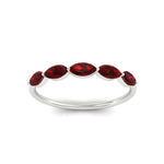 Load image into Gallery viewer, 1-carat-horizontal-marquise-ruby-anniversary-band-in-white-gold-FD9346MQBGRUDRANGLE3-1.00CT-NL-WG
