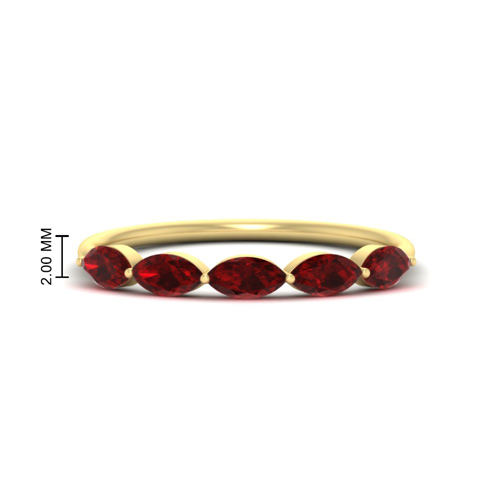 1-carat-horizontal-marquise-ruby-anniversary-band-in-yellow-gold-FD9346MQBGRUDRANGLE3-1.00CT-NL-YG