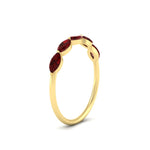 Load image into Gallery viewer, 1-carat-horizontal-marquise-ruby-anniversary-band-in-yellow-gold-FD9346MQBGRUDRANGLE3-1.00CT-NL-YG
