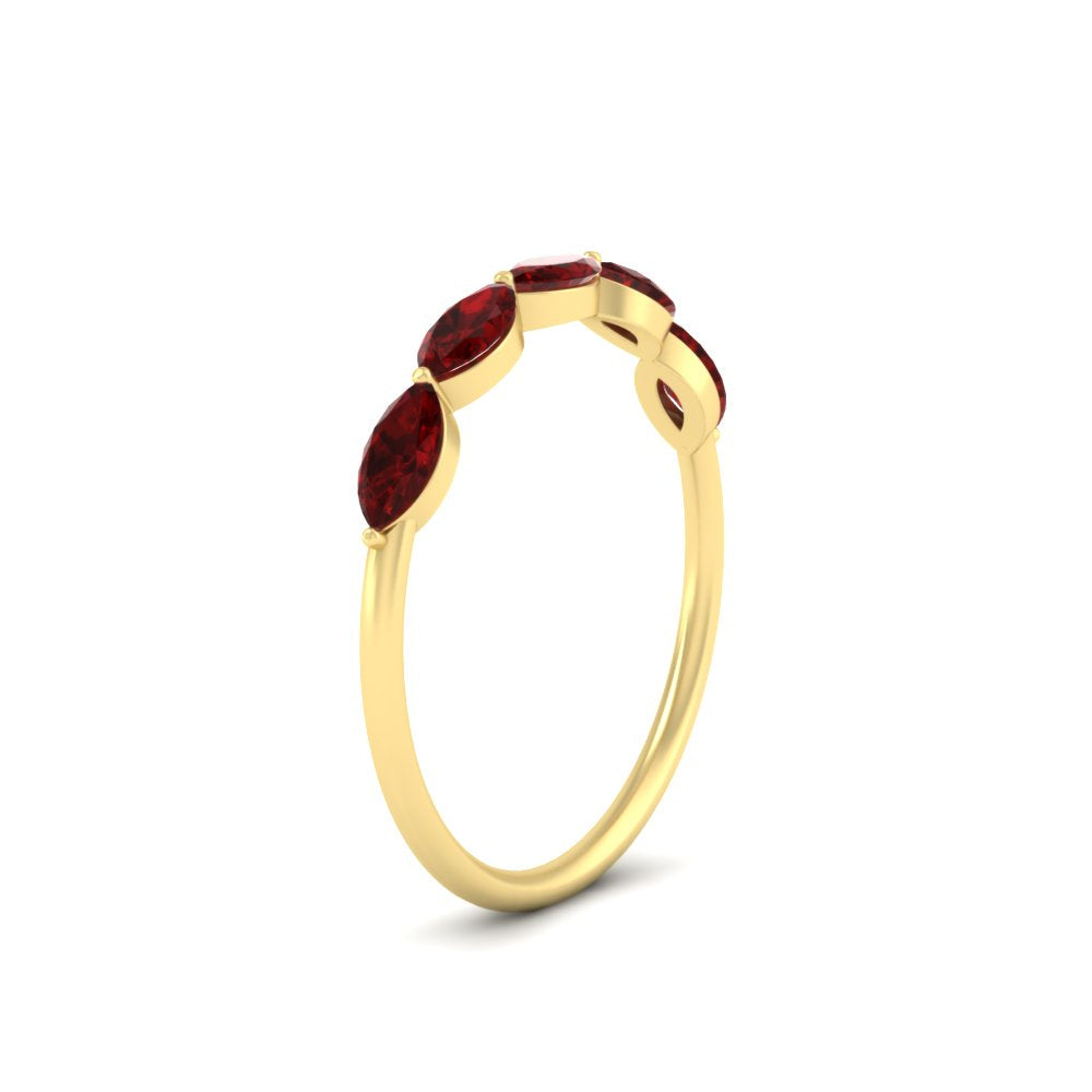 1-carat-horizontal-marquise-ruby-anniversary-band-in-yellow-gold-FD9346MQBGRUDRANGLE3-1.00CT-NL-YG