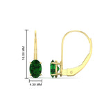 Load image into Gallery viewer, 1-carat-lever-back-oval-emerald-earrings-in-yellow-gold-FDEAR9225OVGEMGR-1.00CT-NL-YG
